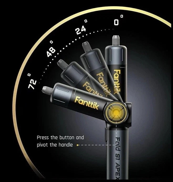 Fanttik S1 APEX Electric Screwdriver, Pivot Handle Screwdriver, Max 7N.m High Torque, 2 Speed Options, 1/4''Hex, Screen Interaction, Tech Tool for DIY Enthusiasts-Basic Edition